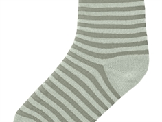 Lil Atelier birch/green tint stribede strømper bomuld (4-pak)